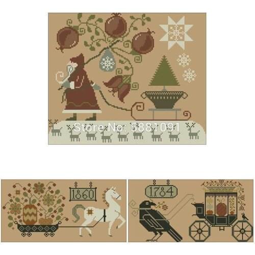 Halloween patterns Counted Cross Stitch 11CT 14CT 18CT DIY Chinese Cross Stitch Kits Embroidery Needlework Sets home decor