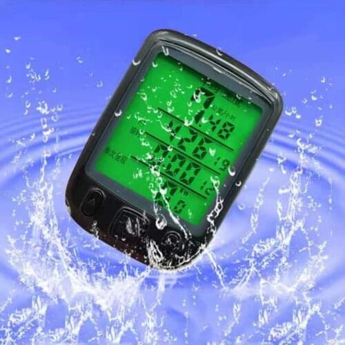 MTB Bike Cycling Computer Odometer Stopwatch Speedometer With Backlight Multi-Function Bike Speedometer LCD Display Odometer