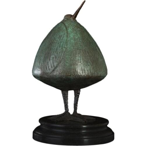 Vintage Abstract Bird Statue Figurine Bronze Animal Sculpture Nordic Household Decoration Vintage Metal Artwork