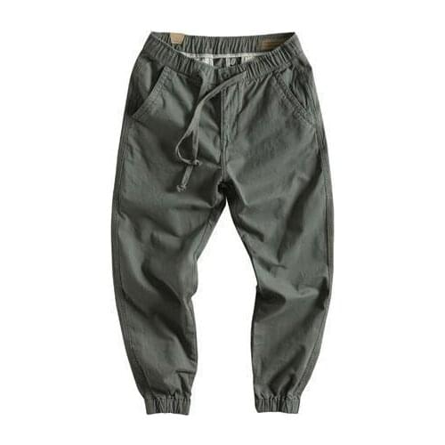 Womens overalls, wide loose overalls, wide-leg elastic waist pants, retro foot-fastening camouflage pants, sports trousers