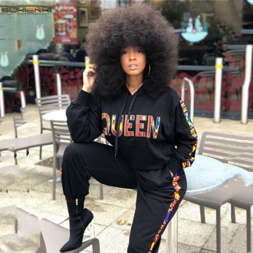 Women Tracksuit Plus Size S-3XL Womens Casual Sportwear Hooded Sweatshirt And Pants Sets Letter Print Matching Set 2020