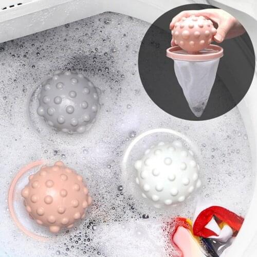 1Pcs Cleaning Balls Bag PP/Polyester Laundry Ball Dirty Fiber Collector for Hair Removal 3Colors Laundry Supplies