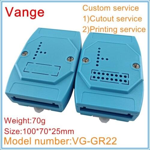1pc/lot electrical control cases 100*70*26mm ABS plastic housing enclosure extrusion for adam module design junction box
