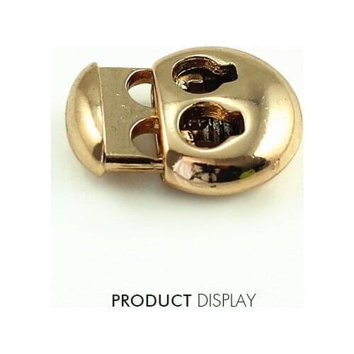 10pcs Metal Spring Clasp Stopper Toggle Buckle Cord Locks Drawstring Stops Button Fastener Sewing Clasps