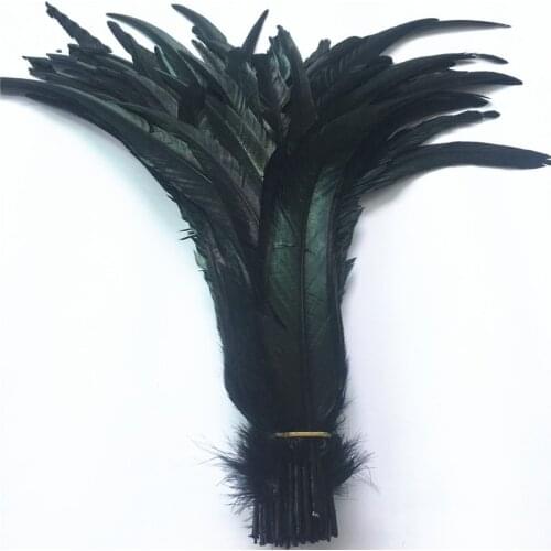 100Pcs/Lot Colored Rooster Coque Tail Feathers 40-45cm Rooster Feather Natural Pheasant Feathers for Crafts Wedding Decoration
