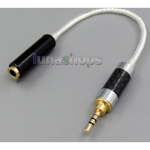 4pin 2.5mm Male Silver TRRS AKR03 Layla Angie Earphone To 4pin 3.5mm Re-Zero Balanced Hifiman HM901 HM802 Cable LN005331