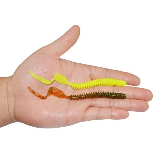 8pcs/lot Fishing Lure Worm Jig Swimbait Jerk Soft Baits Fishing Lures Shad Soft Lure For Fishing Silicone Bait Swim Tail Wobbler