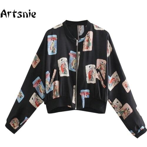 Женские бомберы Artsnie China At AliExpress