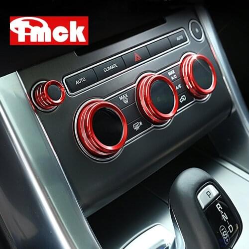 For Land Rover Range Rover Sport L494 Vogue L405 2013-2017 Car Accessories Central Air Conditioning Knob Audio Circle Trim Ring