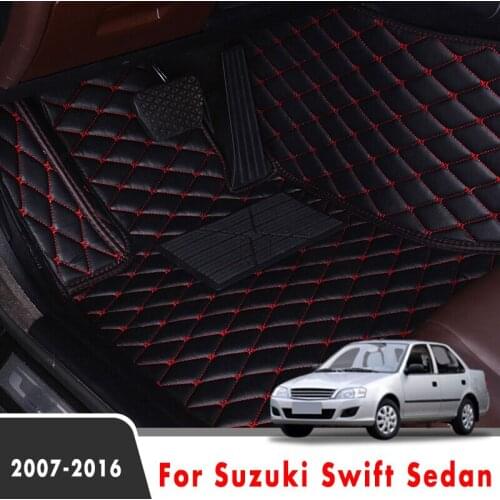 Car Floor Mats For Suzuki Swift Sedan 2016 2015 2014 2013 2012 2011 2010 2009 2008 2007 Car Carpets Car Accessories Interior