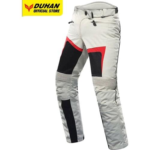 DUHAN Motorcycle Pants Women Men Summer Cycling Trousers Moto Riding Pants Shockproof Knee Protective Gear Motorbike Clothing