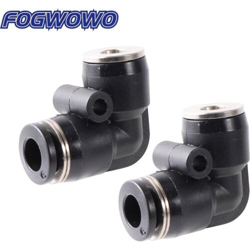 Garden Irrigation Quick Couplings 3/16" Thread To 6mm Elbow Slip Lock Quick Connector Cooling Fogger Pneumatic Pipe Fitting 5Pcs