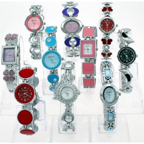 Mixed Bulk Lots 10PCS/Lot Ladies Women Watches Quartz Analog Casual Fashion Wrist Watch Gifts Coloured watches Girls