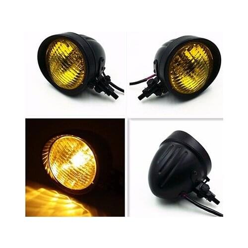 Black Motorcycle High Low Beam Light Headlight Lamp For Harley Road Glide Road King Sportster