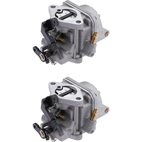 2x Carburetor Carb Assy 4 stroke For Tohatsu Nissan Mercury Outboard 4HP 5HP
