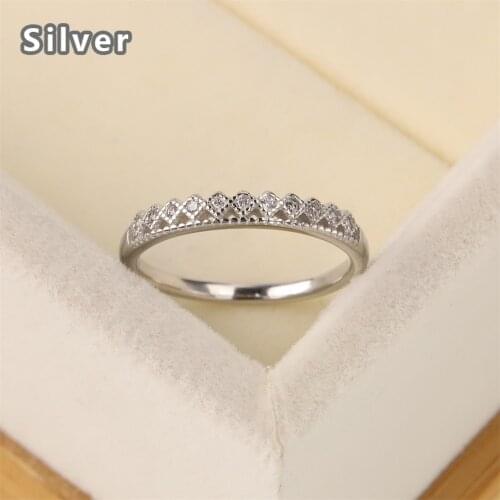 S925 silver crown ring goddess model Korean version simple fashion niche design personalized diamond diamond diamond ring