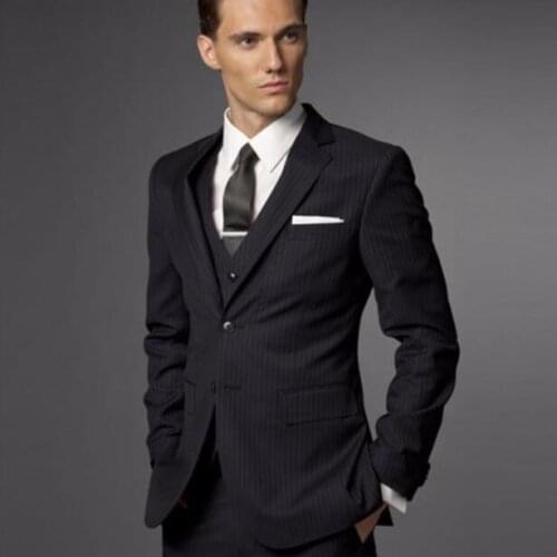 Groom Suit Wedding Suits For Men 2018 Black Mens Suits Wedding Groom Tuxedo, Tailored 3 Piece Suit Black Wedding Tuxedos For Men