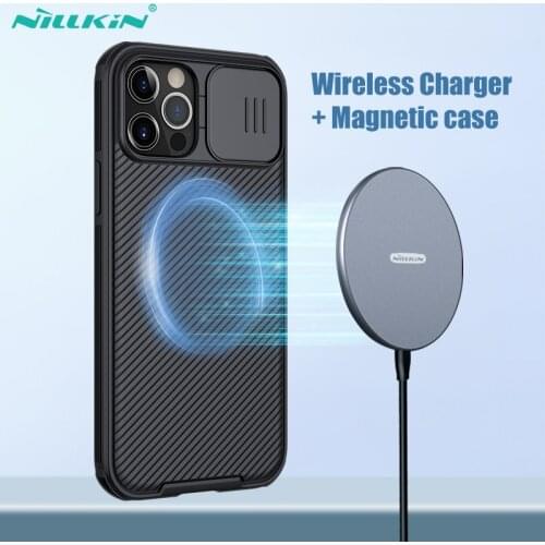 Magnetic Case For iPhone 12 Pro Cover NILLKIN 15W Magnetic Wireless Charger For iPhone 12 Pro Max Fast Charger for iPhone 12 6.1