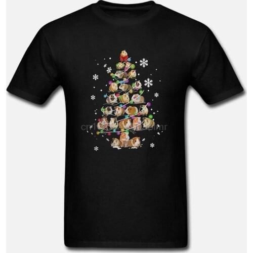 Men Funny T Shirt Fashion tshirt Hamsters Bear Christmas Tree Women t-shirt