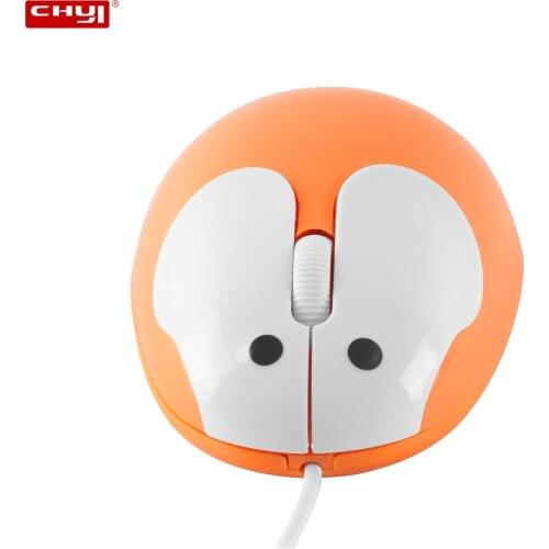 CHUYI Wired Mouse Sprouting Pink Simple Cute 3D Mini Optical Small Mause Ergonomic Girl Hand-friendly Internet Mice For Office