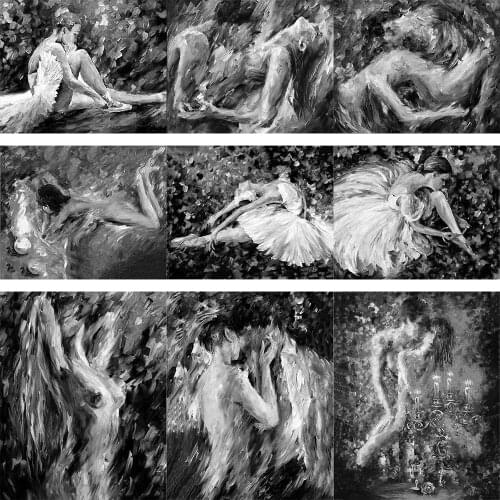 FSBCGT Abstract Sexy Lover Pictures Acrylic Oil Painting By Numbers Kits For Adult Hand Painted On Canvas Art Gift Home Decor