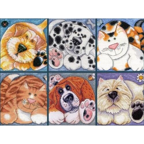 DMC-K5022 Cross Stitch Kit Package Greeting Needlework Counted Cross-Stitching Kits New Style Counted