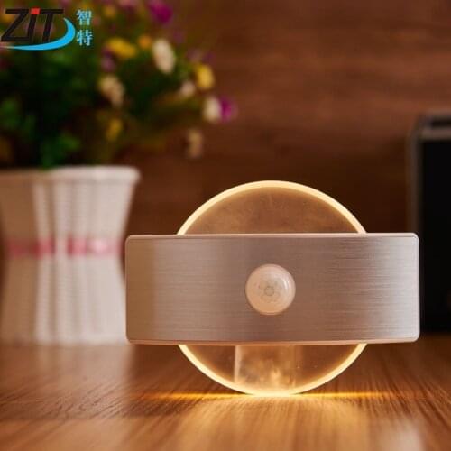 Wall Lamps Battery Light With Motion Sensor For Bed Wall Lighting Sensor Activated Sconce Wall Light Bedroom Staircase WJ914