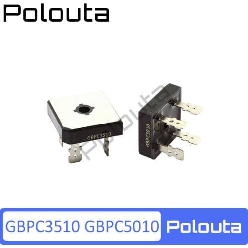 Polouta Gbpc5010 Gbpc3510 S35vb100 Single-Phase Bridge Rectifier Skateboard Support High Current Capacitor Protection Board