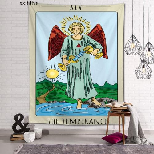 Customized Tarot Hanging Fabric Background Wall Covering Home Decoration Blanket Tapestry Bedroom,Living Room Wall Decor
