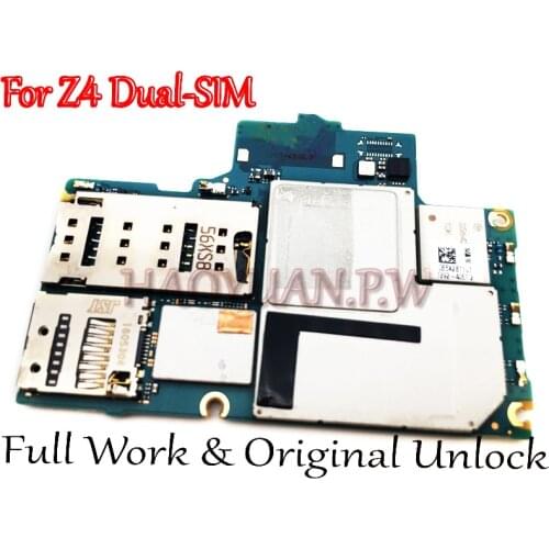 Full Work Original Unlocked Mainboard For Sony Xperia Z3+ Z4 Z3Plus E6533 Dual SIM motherboard Logic Circuit Board Plate