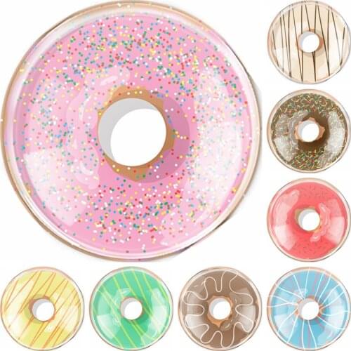 Handmade 6 Size Glass Donuts Flatback Camo Cabochon Domed DIY Jewelry Charm Photo Pendant Setting