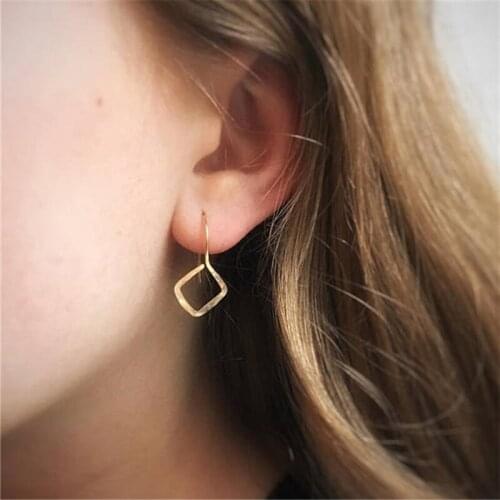 Handmade Gold Filled/925 Silver Earrings Vintage Boho Brincos Jewelry Minimalism Pendientes Oorbellen Earrings For Women