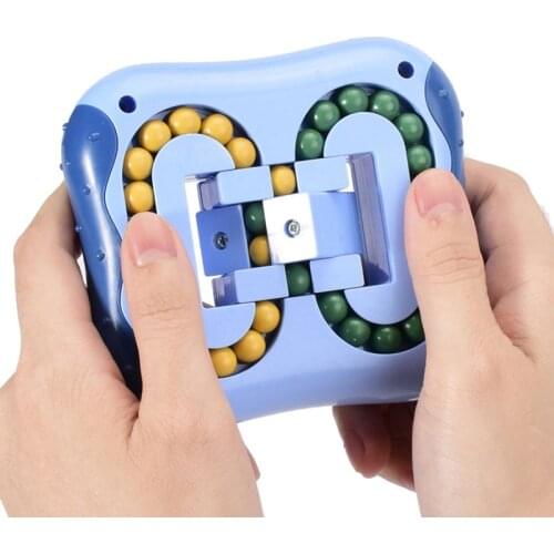 Magic Cube Fidget Toys Rotating Magic Bean Spinning Magic Bean Game Unisex IQ Game Toys Can Improve Childrens Thinking Ability