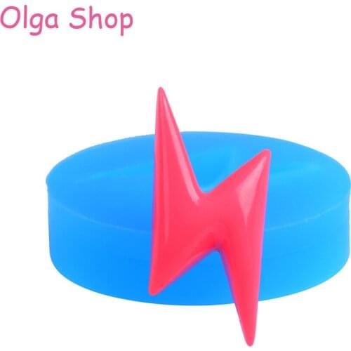 PYL185 Flash Silicone Fondant Mold 30mm - Chocolate Cupcake Decoration Bakery Soap Charms Mould, Air Dry Polymer Clay Mold