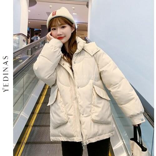 Yedinas Women's Parkas With A Hood