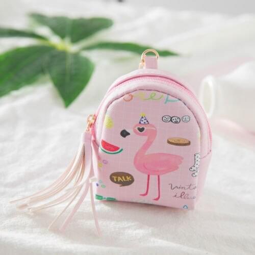 Womens Leather Small Mini Wallet Card Holder Zip Coin Purse Unicorn Handbag