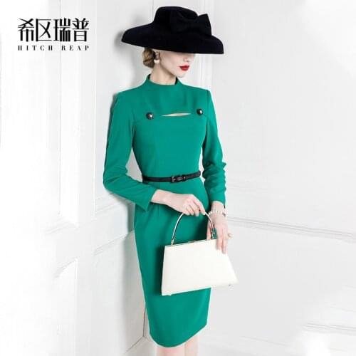 High End Retro Hepburn Temperament Celebrity Slim Dress WomenS Dress Spring 2021 New