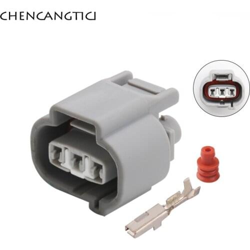 2 Sets 3 Pin Way Wire Automotive Vehicle Speed Sensor Socket Ralink Meter Connector Waterproof Female Plug For Toyota