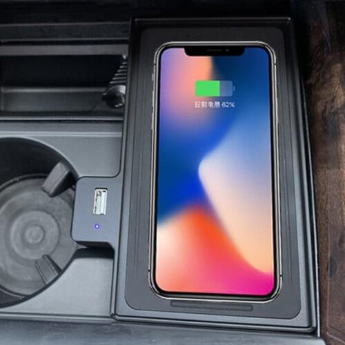 15W QI car wireless charger mobile phone charger fast charging holder for BMW X5 F16 X5 F16 X5M F85 X6M F86 accessories