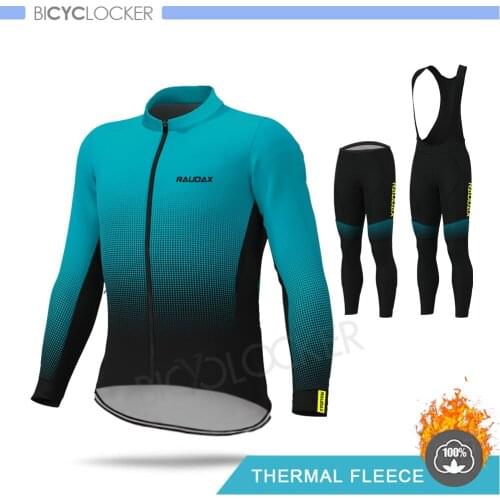 2020 Men Winter Cycling Clothing Long Sleeve Jersey Set Mtb Ropa Ciclismo Hombre Invierno Thermal Fleece Pro Team Custom Uniform