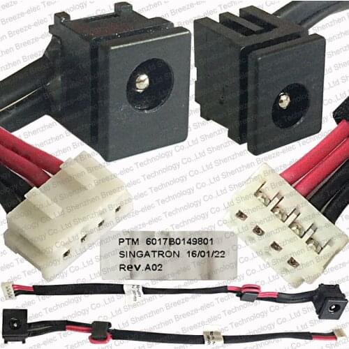 5 pieces/lot Genuine new Laptop DC Power Jack cable socket harness wire For Toshiba Satellite L350 L350D A300 A305 6017B0149801