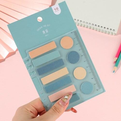 60/110/120 Sheets Solid Color N Times Sticky Key Points Index Note Post Sticker Bookmark List Labels Sticky Notes Stationery