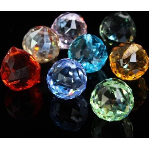 8Pcs Crystal Chandelier Parts Crystal Glass Prisms Rainbow Chandelier DIY Lighting Home Decoration Chandelier Pendants