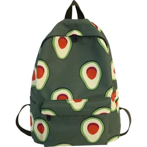 Avocado Green Backpack Women New Student Fashion School Bag Travel Backpack Portable Leisure Campus Bag mochila