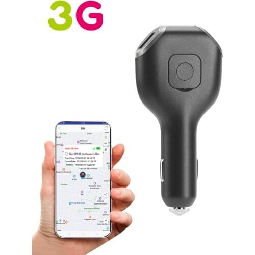 3G GPS Tracker Car Charger 2in1 2G GSM 3G WCDMA both Support SOS Real-time Tracking Free APP Web Google Maps Backup Battery HOT