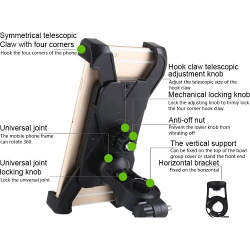 Phone Holder Clip Bracket For Xiaomi M365 Pro Electric Scooter Case Bicycle Accessories Universal MTB Road Bike Phone Holder