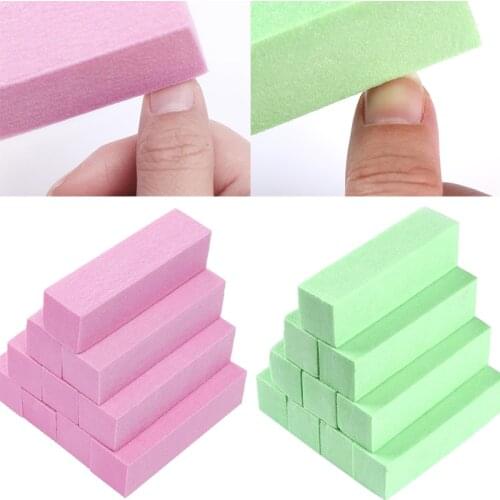 Double-sided Nail File Buffer Trimmer Lime Block Colorful Sponge Buffer Nail Polish Sanding Grinding Buffer Polishing Tool