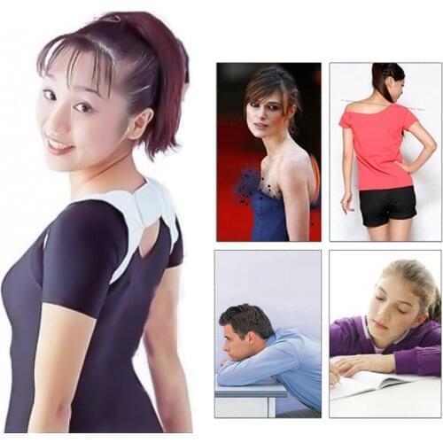 Posture Corrector Spine Back Shoulder Support Corrector Band Adjustable Brace Correction Humpback Back Pain Relief
