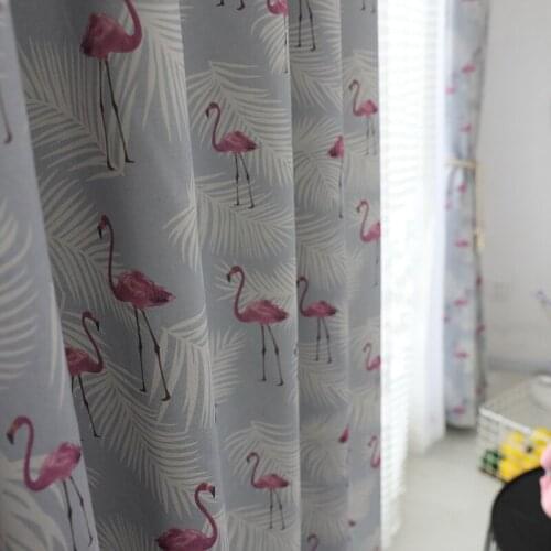 COLORFUL KING Print Flamingo Modern Simplicity Blackout Curtains Drapes Curtains For Living Room Kitchen Bedroom