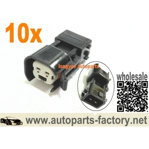 Longyue 10pcs Obd2 To Ev6 Fuel Injector Adapter for Honda S2000 Civic Si Accord Vtec F20C F22C1